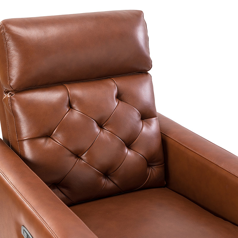 Carlota 31.5 Wide Genuine Leather Power Recliner