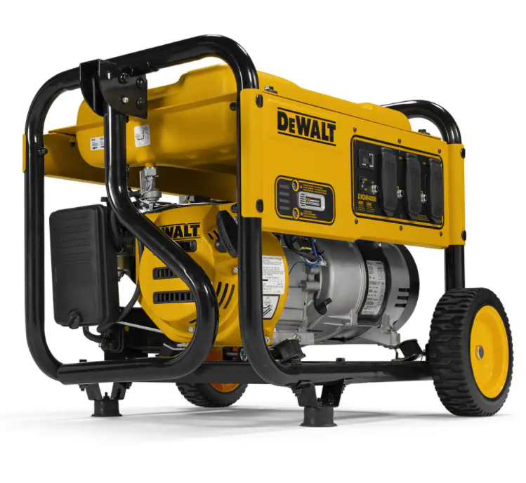 DEWALT 4000-Watt Manual Start Gas-Powered Portable Generator with Premium Engine. Covered Outlets and CO Protect