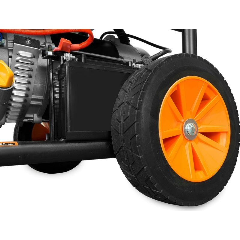 WEN DF475T Dual Fuel 240V Portable Generator with Electric Start Transfer Switch Ready. 4750-Watt. CARB Compliant