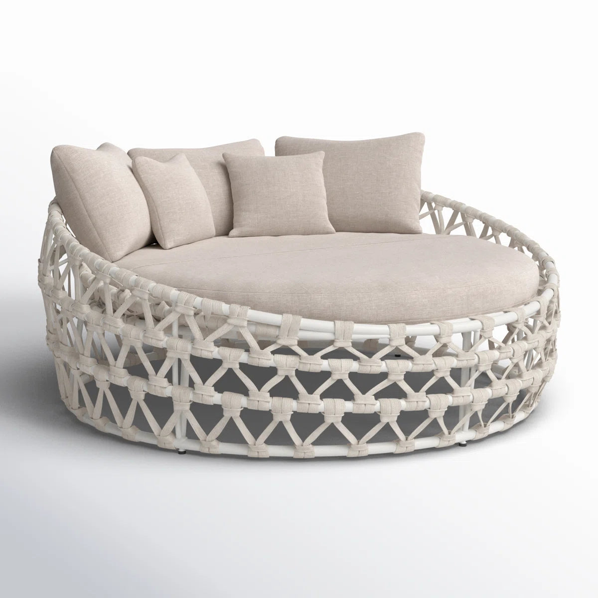 68'' Powder Coated Aluminum Outdoor Patio Daybed