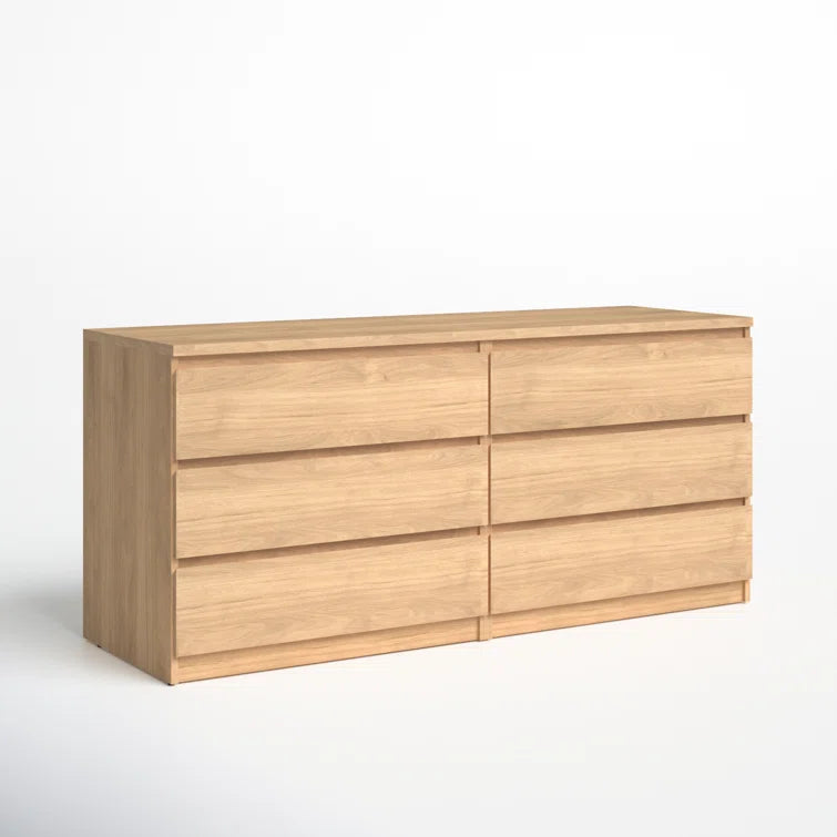 Jada 6 Drawer 60.5 W Double Dresser