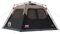 Coleman 4-Person Weatherproof Camping Tent with Instant Setup and Vented Rainfly