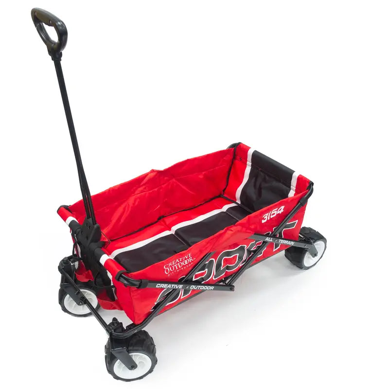 Creative Outdoor Sport All-Terrain Folding Wagon. Red