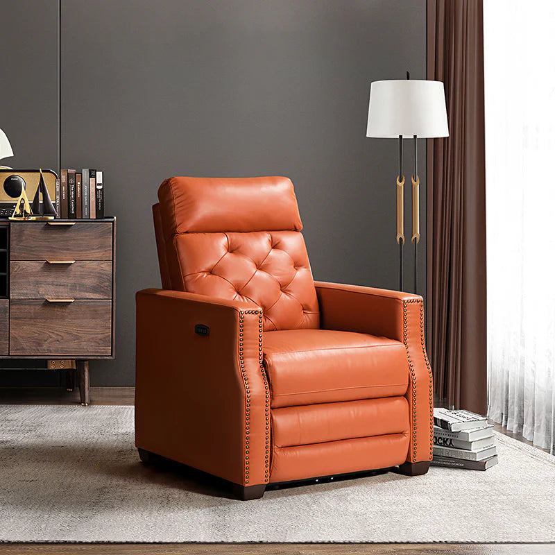 Carlota 31.5 Wide Genuine Leather Power Recliner