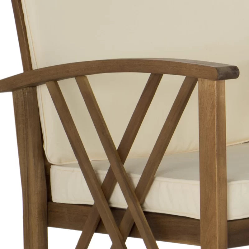 Aana Wicker 4 - Person Garden Lounge Set with Cushions