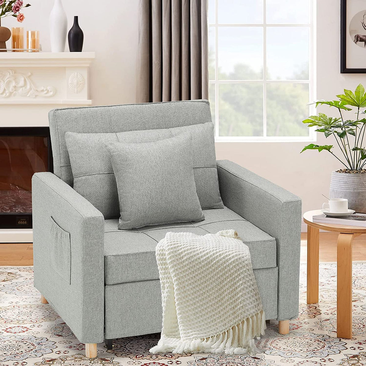 🔥 40 Inch 3-in-1 Convertible Chair Bed.Sofa Bed.
