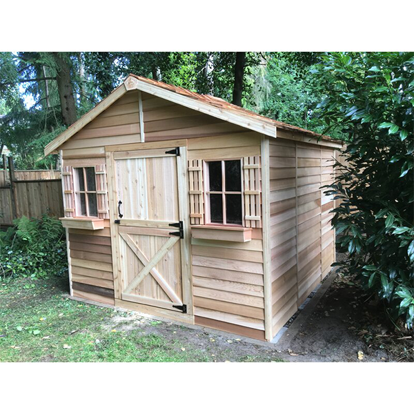 Solid and Manufactured Wood Traditional Storage Shed