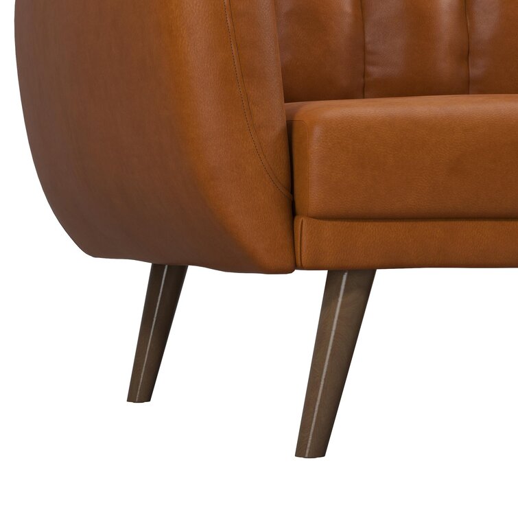 Brittany 81.5'' Vegan Leather Convertible Sofa