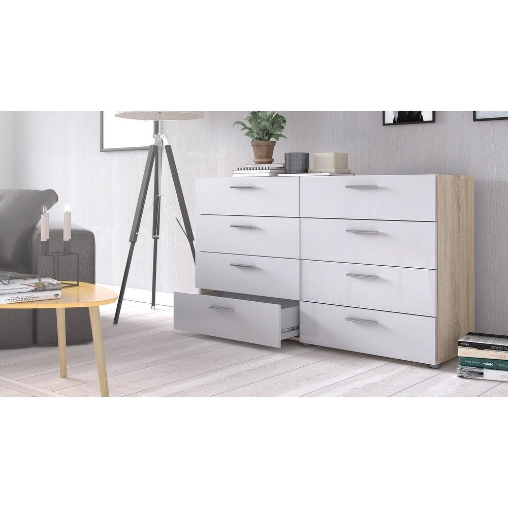 Porch & Den Angus Space-saving 8-Drawer Double Dresser