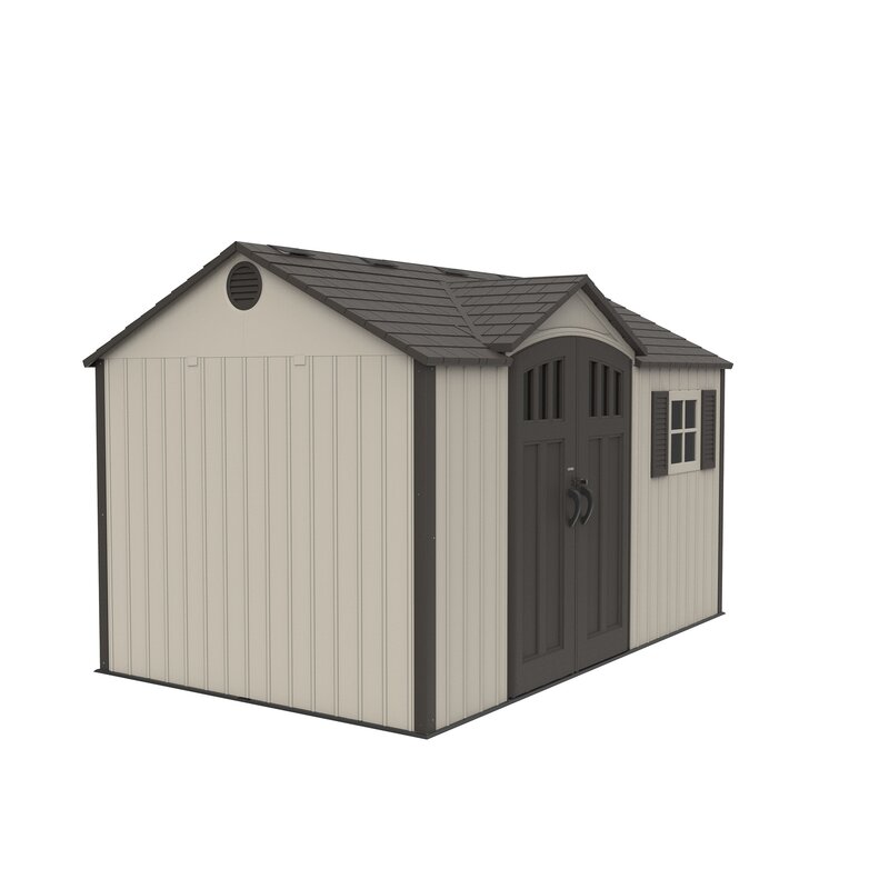 12.5 ft. W 8 ft. D Plastic Storage Shed