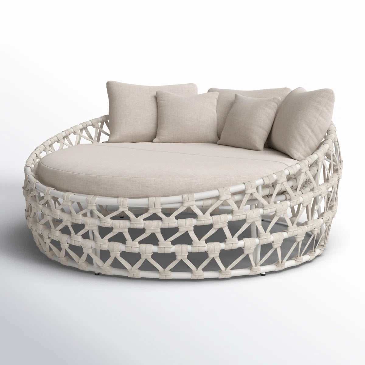 68'' Powder Coated Aluminum Outdoor Patio Daybed
