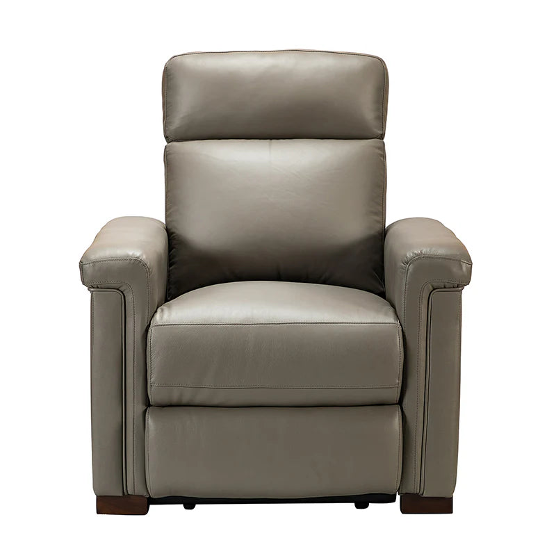 Lea 36.02 Wide Genuine Leather Power Recliner