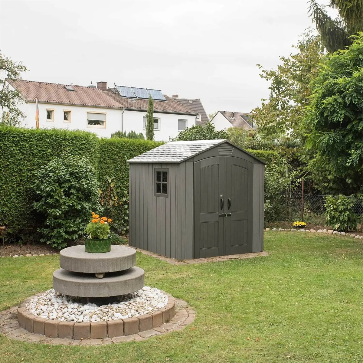 Lifetime 7x7 ft outdoor storage shed