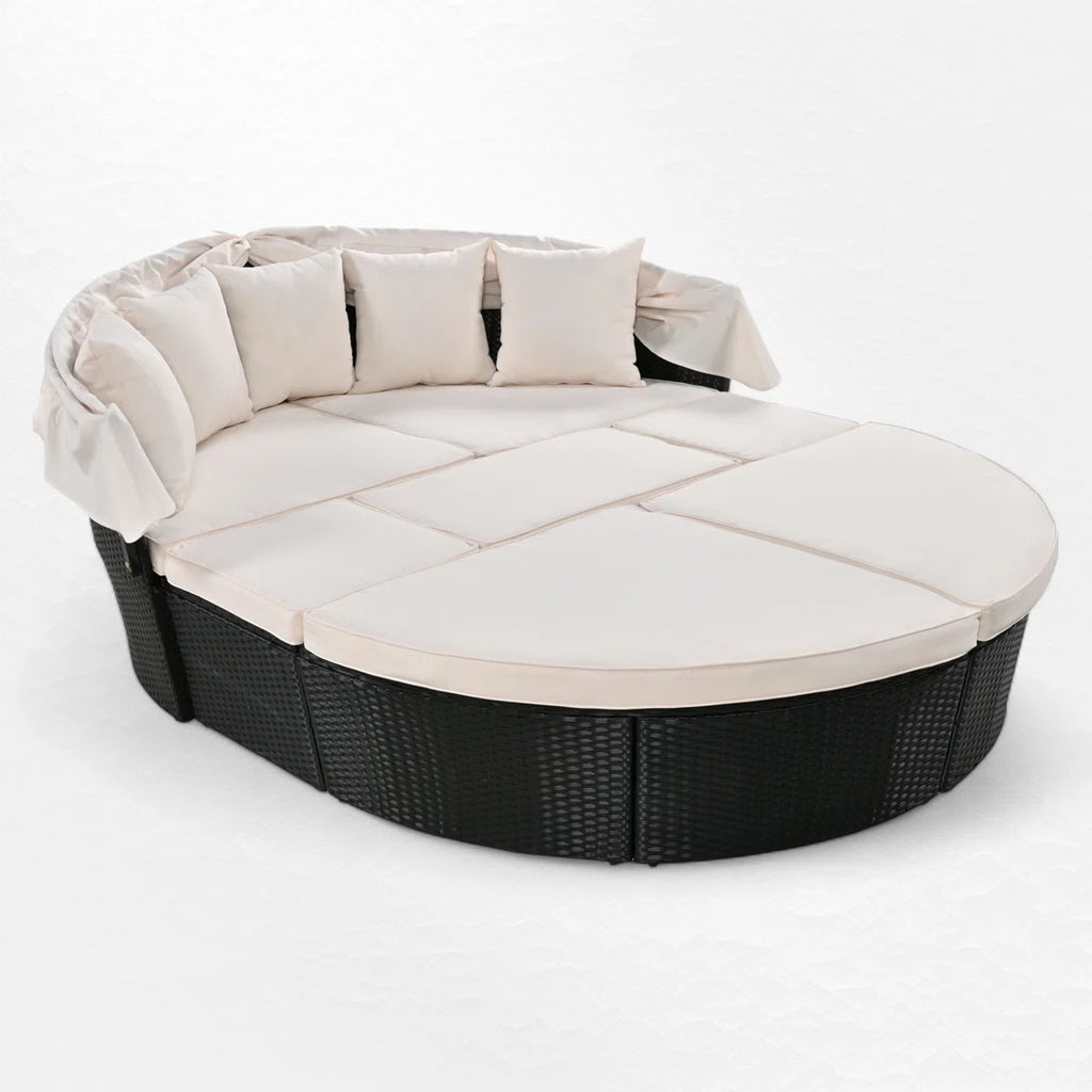 Joscelin 66.1'' Polyethylene (PE) Wicker Outdoor Patio Daybed
