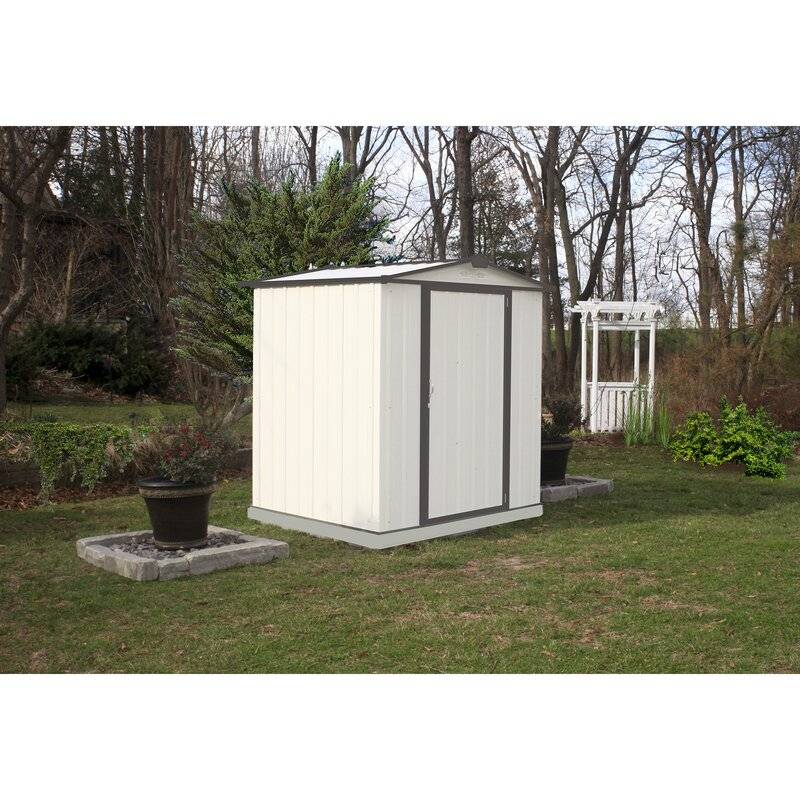Shed 6 ft. W x 5 ft. D Metal Storage Shed