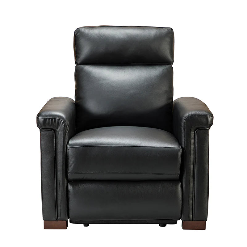 Lea 36.02 Wide Genuine Leather Power Recliner