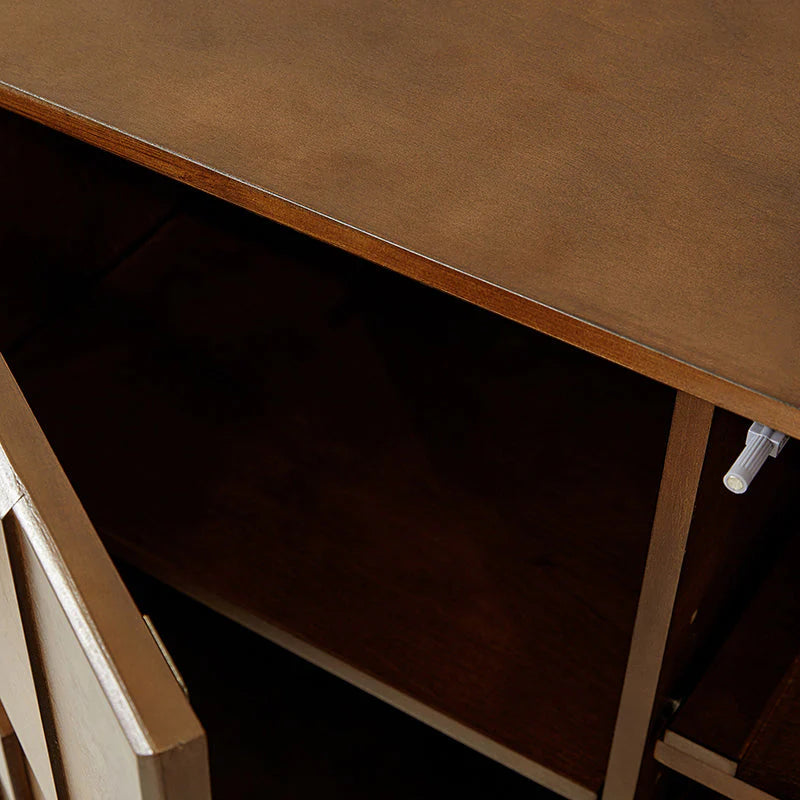 Veitin Modern 3-Door Sideboard with Adjustable Shelf