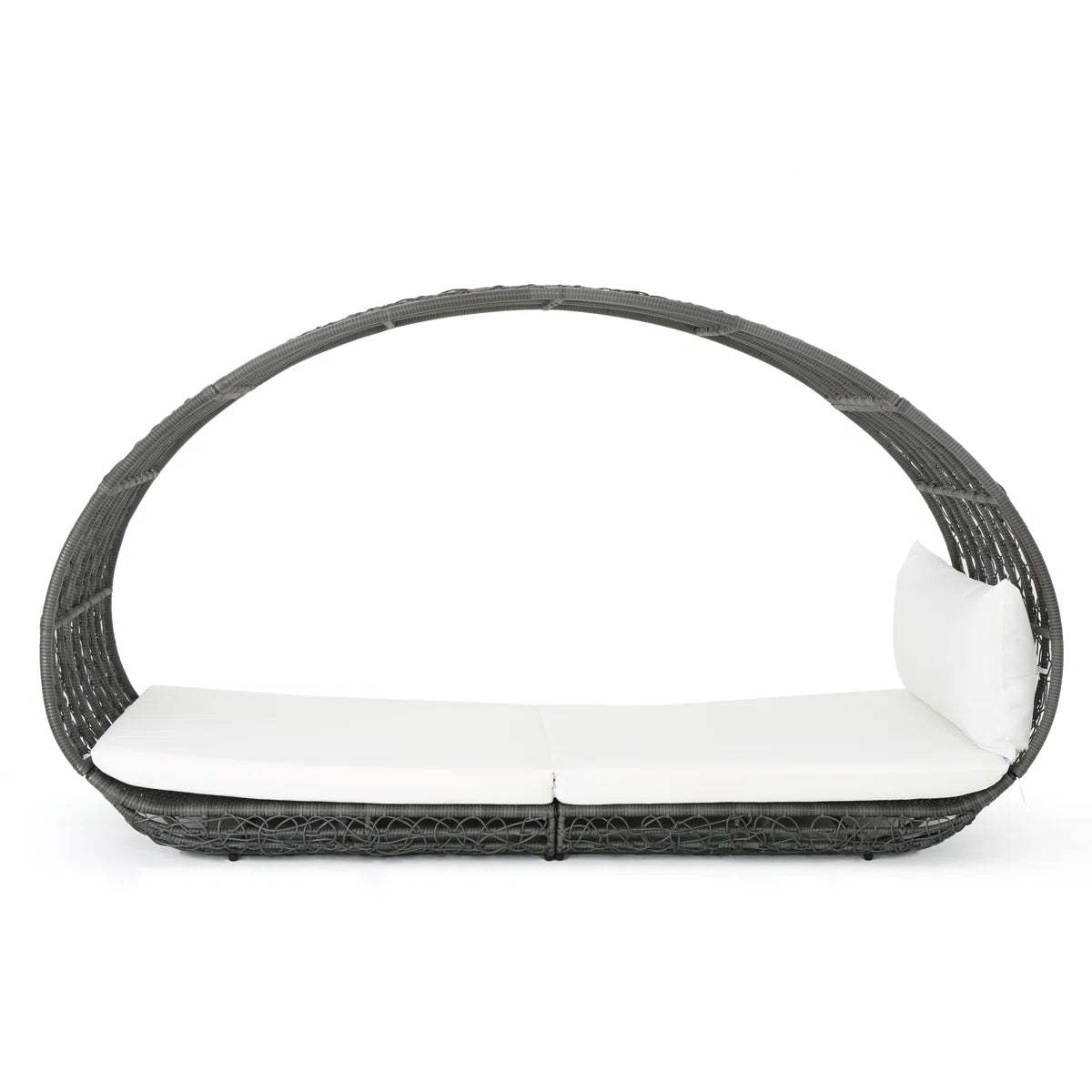 Lavina 91.26'' Aluminium.Wicker Outdoor Patio Daybed