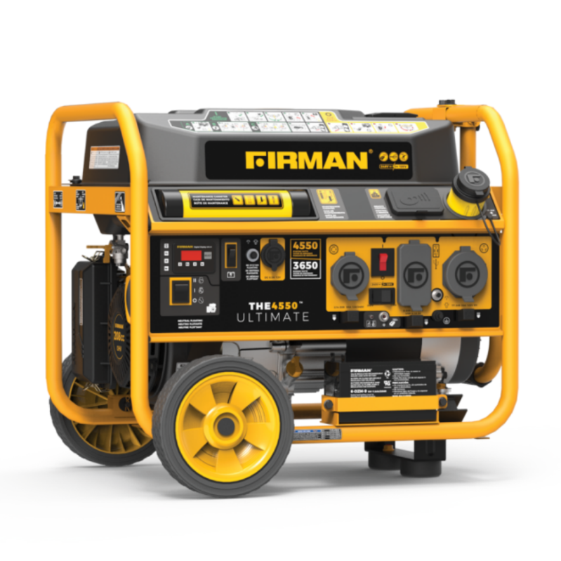 PORTABLE REMOTE START GAS GENERATOR 4550/3650 WATTS 30A 120/240V CARB AND CETL CERTIFIED WITH WHEEL KIT
