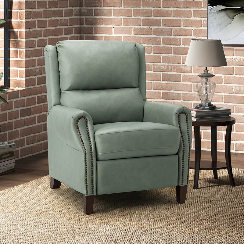 Rosaura 32.68 Wide Genuine Leather Manual Recliner