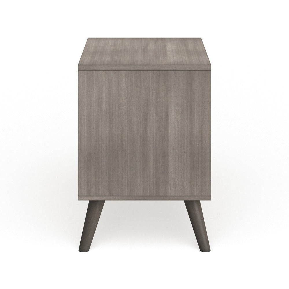 Bodo Mid-century Modern Wood 2-Drawer Nightstand by Carson Carrington