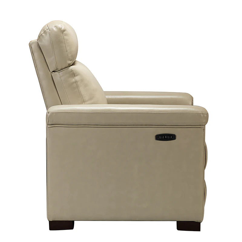 Lea 36.02 Wide Genuine Leather Power Recliner
