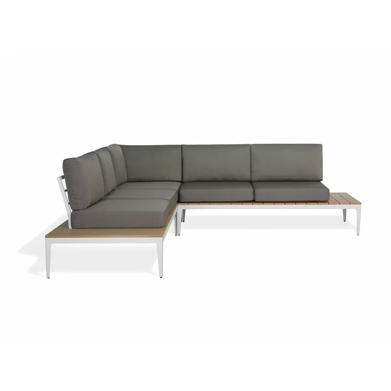 Kirch Wicker 5 - Person Garden Lounge Set with Cushions