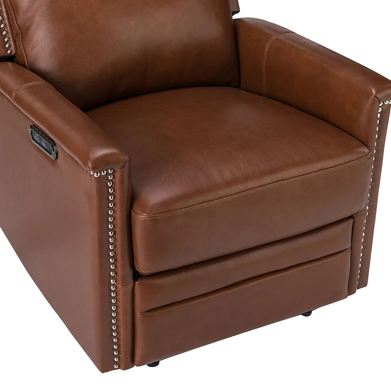 Ottfried Genuine Leather Power Recliner