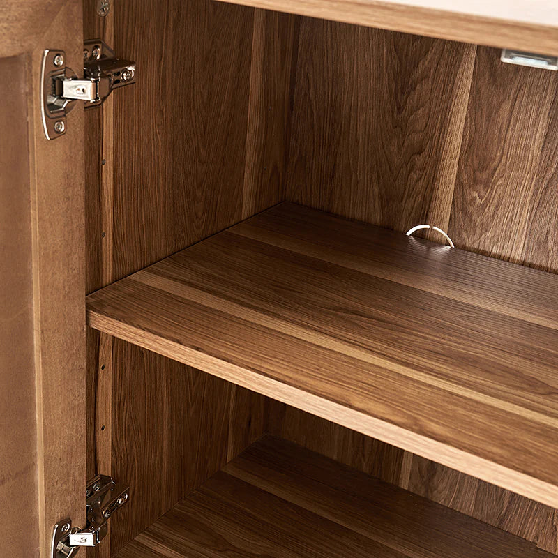 Horace 63 Wide Sideboard with Maple Veneer Woven Cabinet Doors