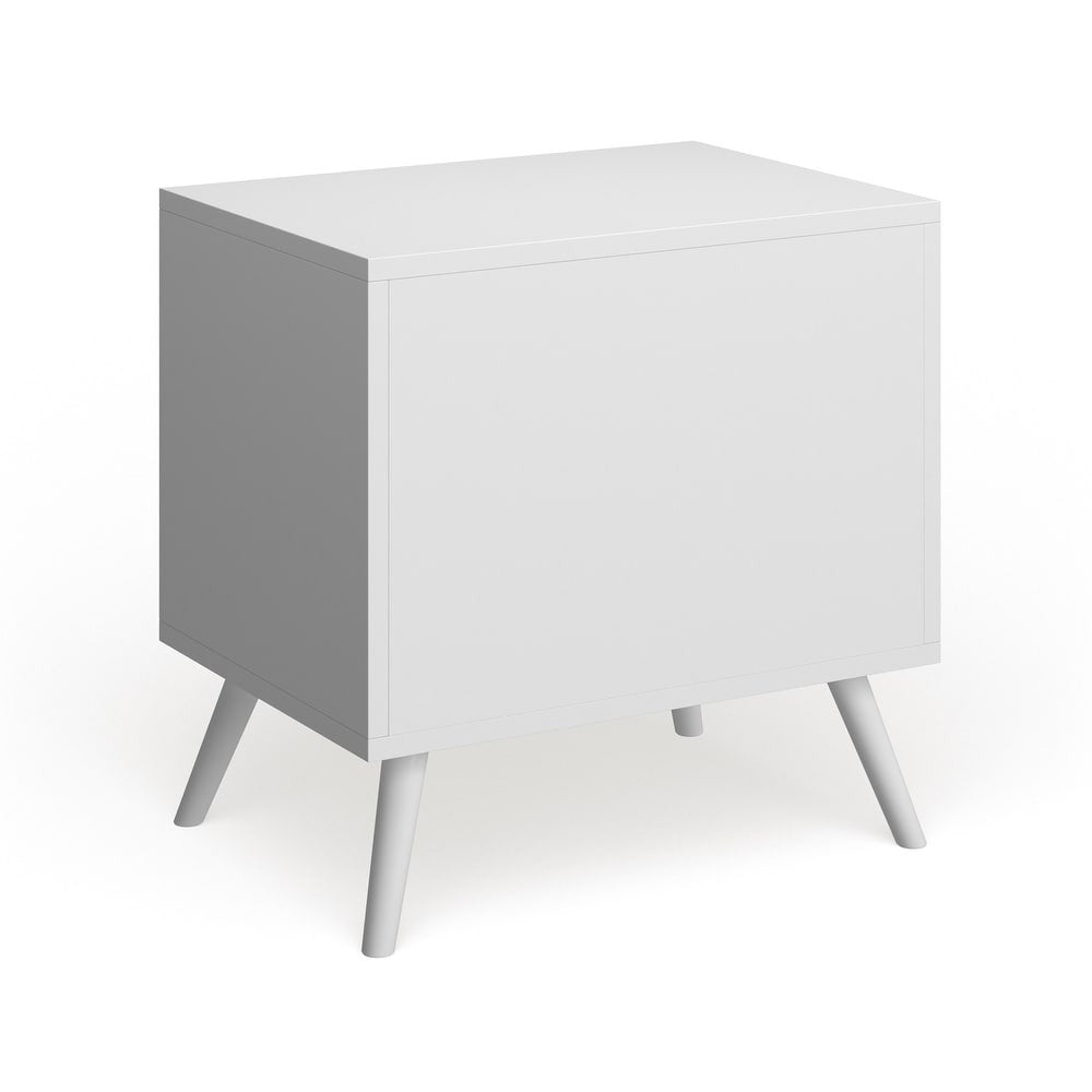 Bodo Mid-century Modern Wood 2-Drawer Nightstand by Carson Carrington