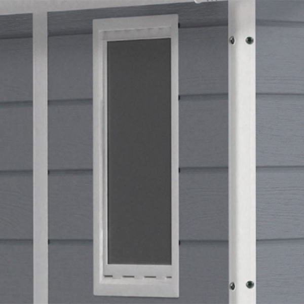 Keter Manor Outdoor Plastic Garden Storage Shed. Grey