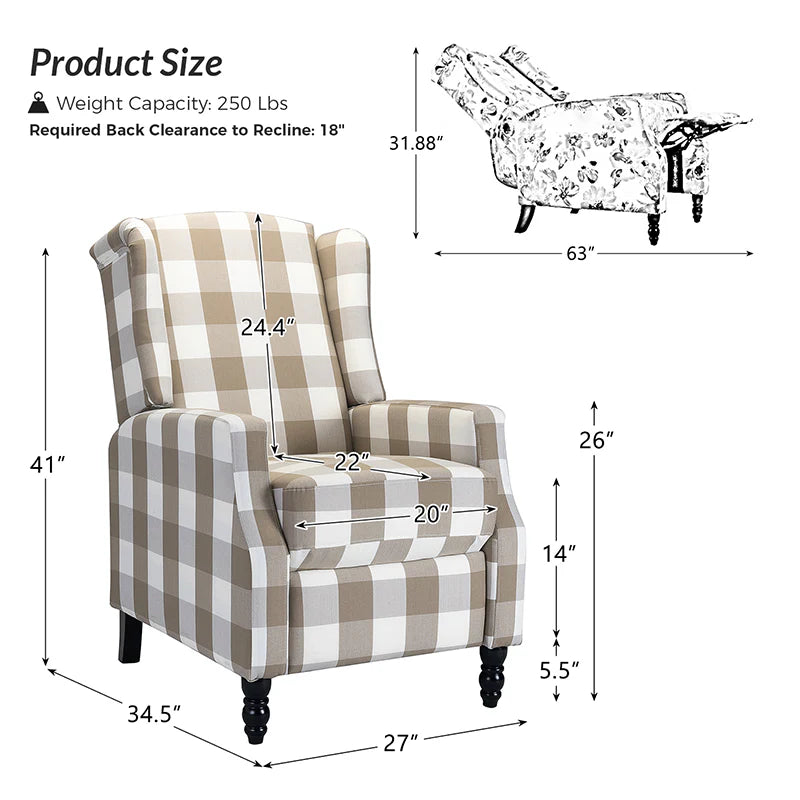Lilith Upholstered Recliner