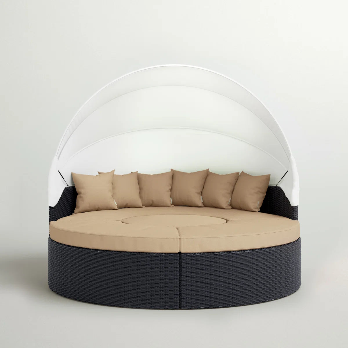 Quest Wicker Rattan Outdoor Patio Canopy Sectional Daybed