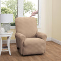 Double Diamond Recliner Stretch Slipcover in Chocolate