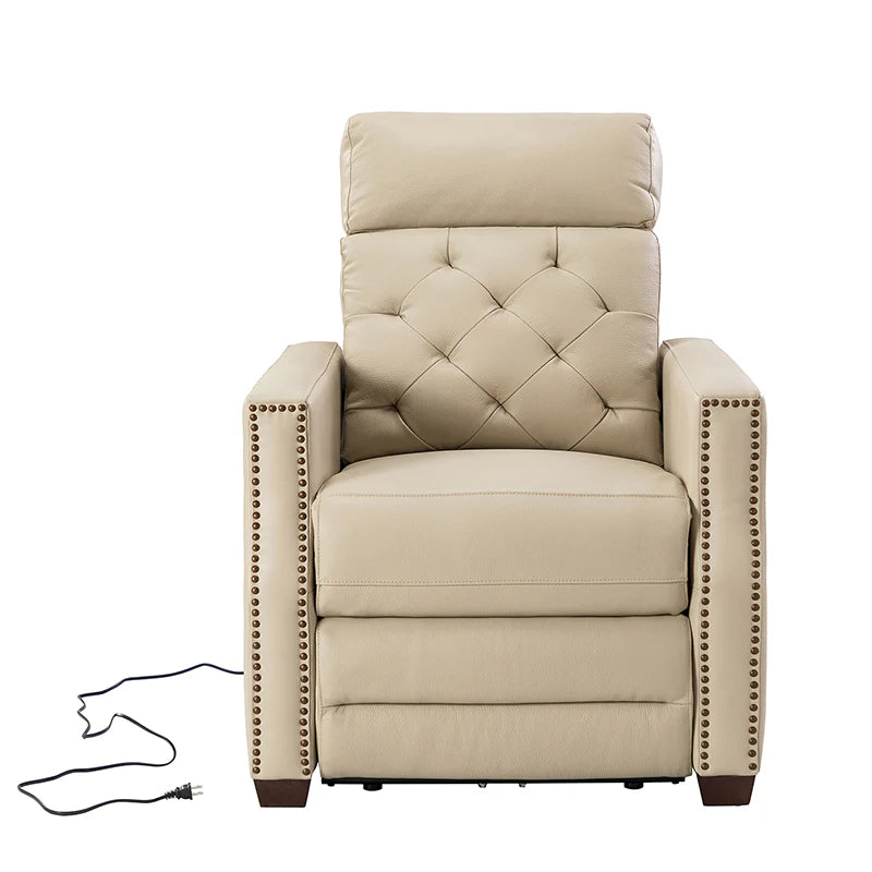Carlota 31.5 Wide Genuine Leather Power Recliner
