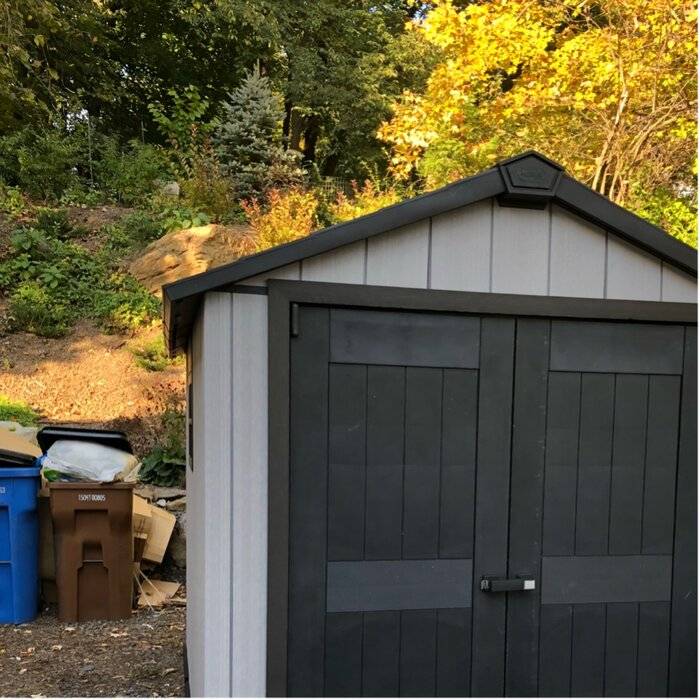 Oakland 7 ft. W x 11 ft. D Plastic Storage Shed