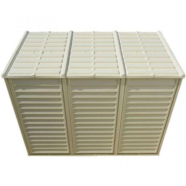 4 ft. W x 8 ft. D Plastic Lean-To Storage Shed