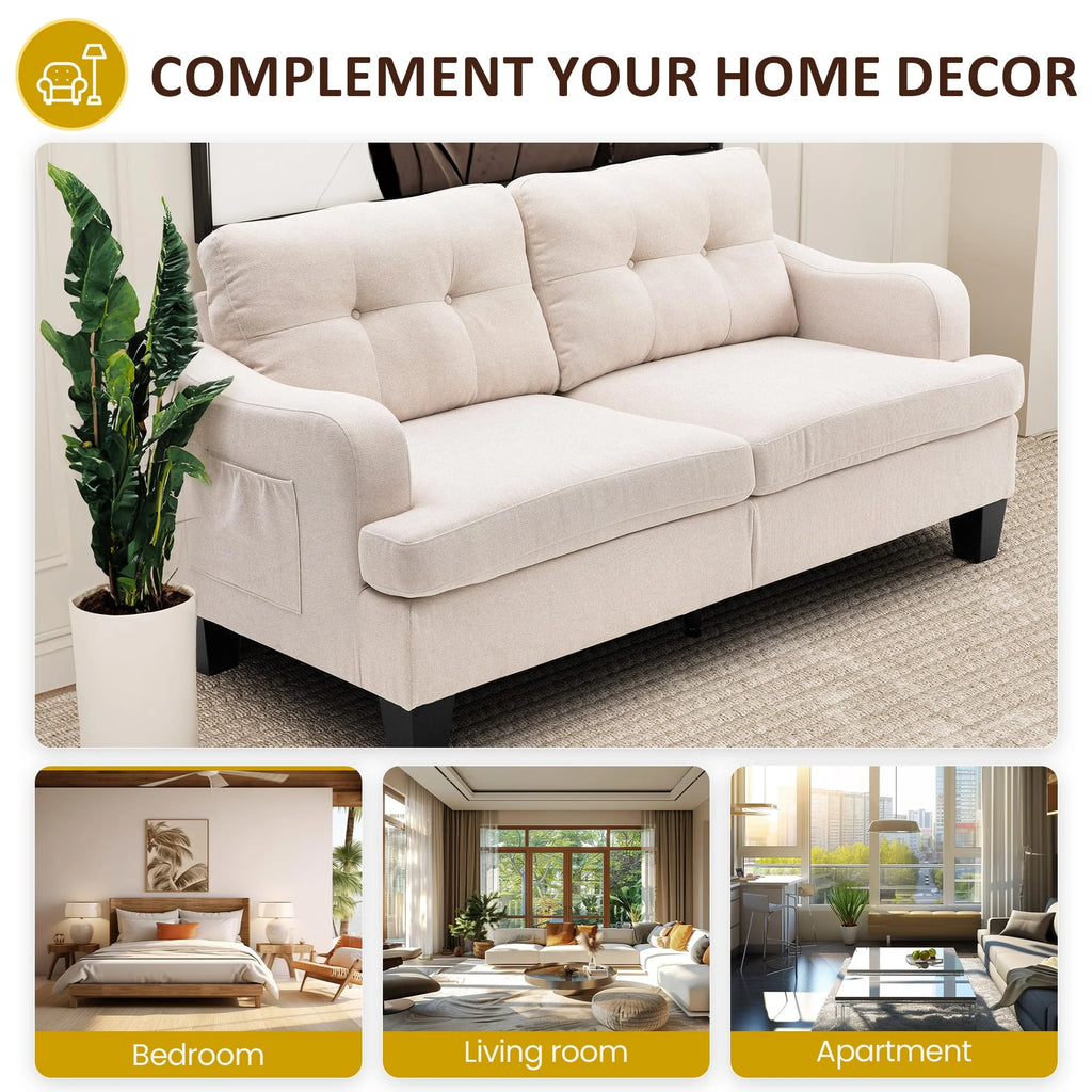 Royalcraft Swivel Nursery Glider Recliner. Comfy Upholstered Glider Chair with Lumbar Pillow and Footrest. Beige