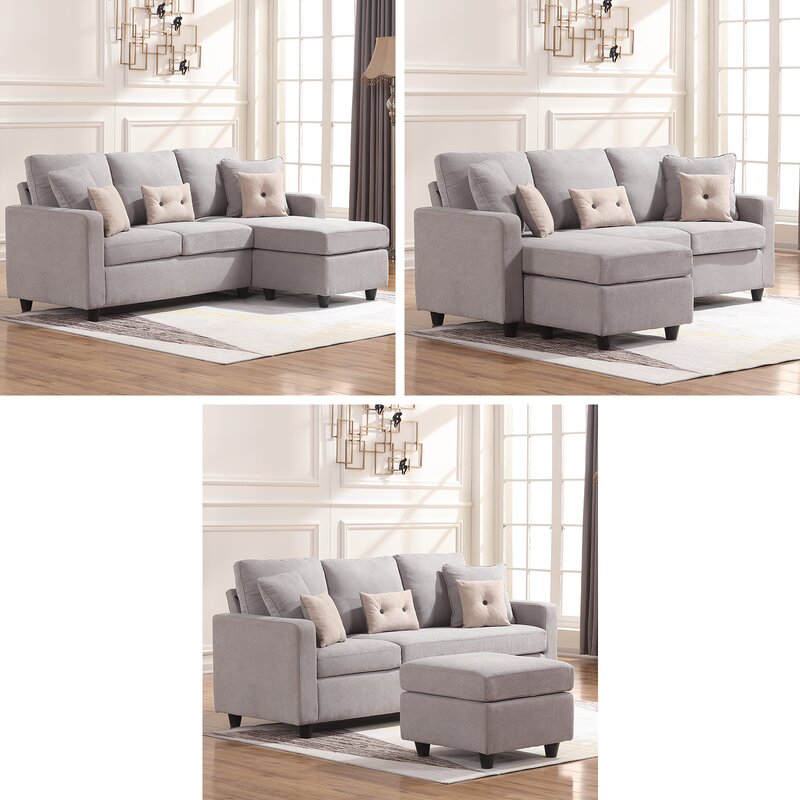 Campbelltown 78.5′′ Wide Reversible Sofa & Chaise With Ottoman