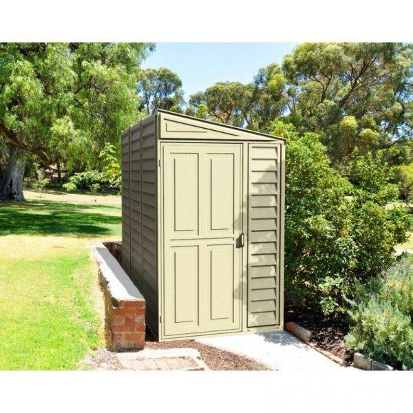 4 ft. W x 8 ft. D Plastic Lean-To Storage Shed