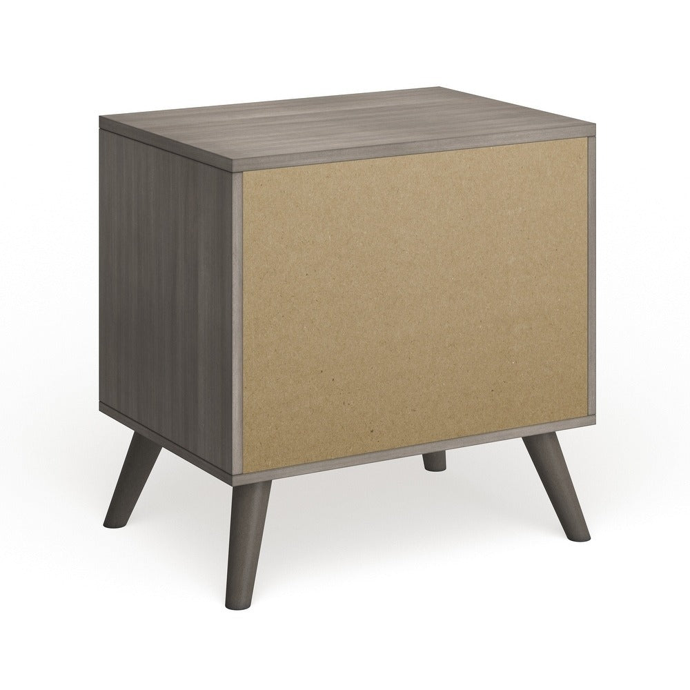 Bodo Mid-century Modern Wood 2-Drawer Nightstand by Carson Carrington