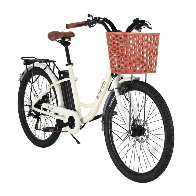 Everfit 26-Inch City E-Bike – Commuter Electric Bicycle with Integrated Battery