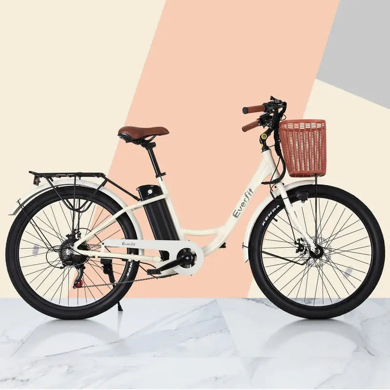Everfit 26-Inch City E-Bike – Commuter Electric Bicycle with Integrated Battery