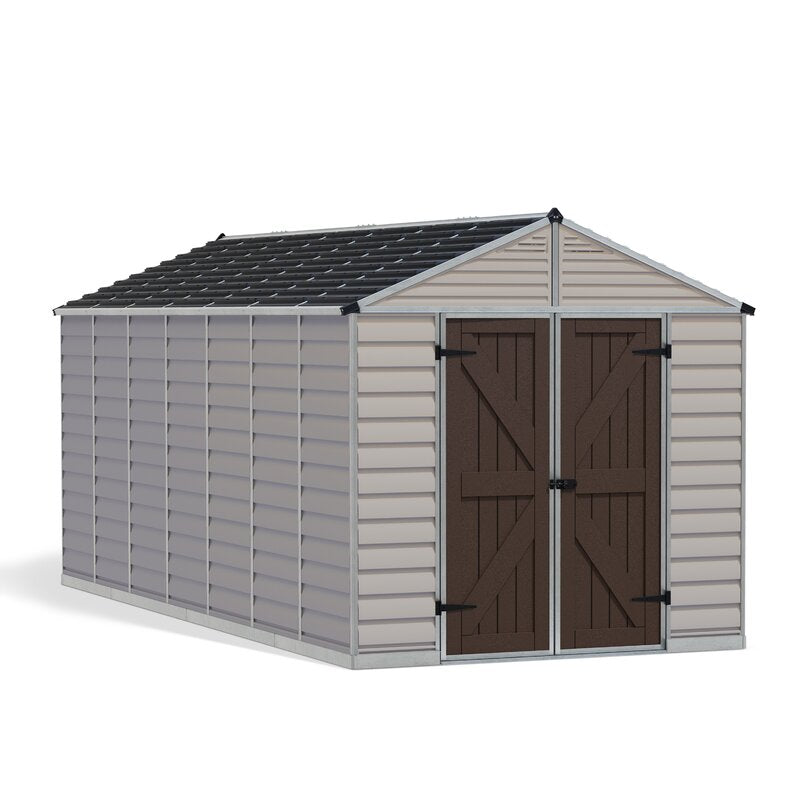SkyLight? 7 ft. 5 in. W x 17 ft. 3 in. D Plastic Storage Shed