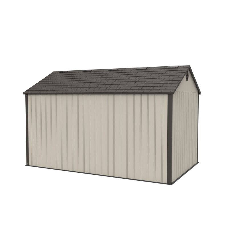 12.5 ft. W 8 ft. D Plastic Storage Shed