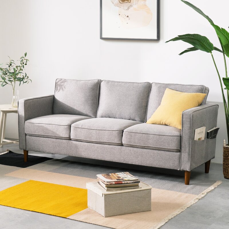 Hana 73 Square Arm Sofa