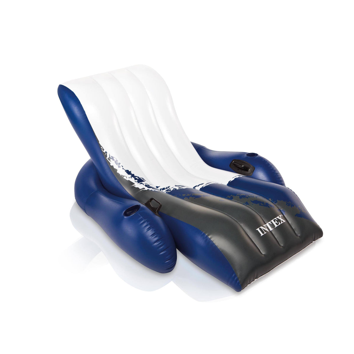 Intex Floating Lounge Pool Recliner Lounger with Cup Holders 58868EP