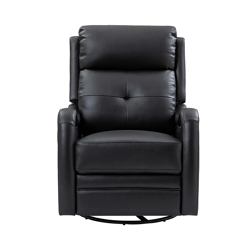 Amelia Genuine Leather Swivel Rocker Recliner
