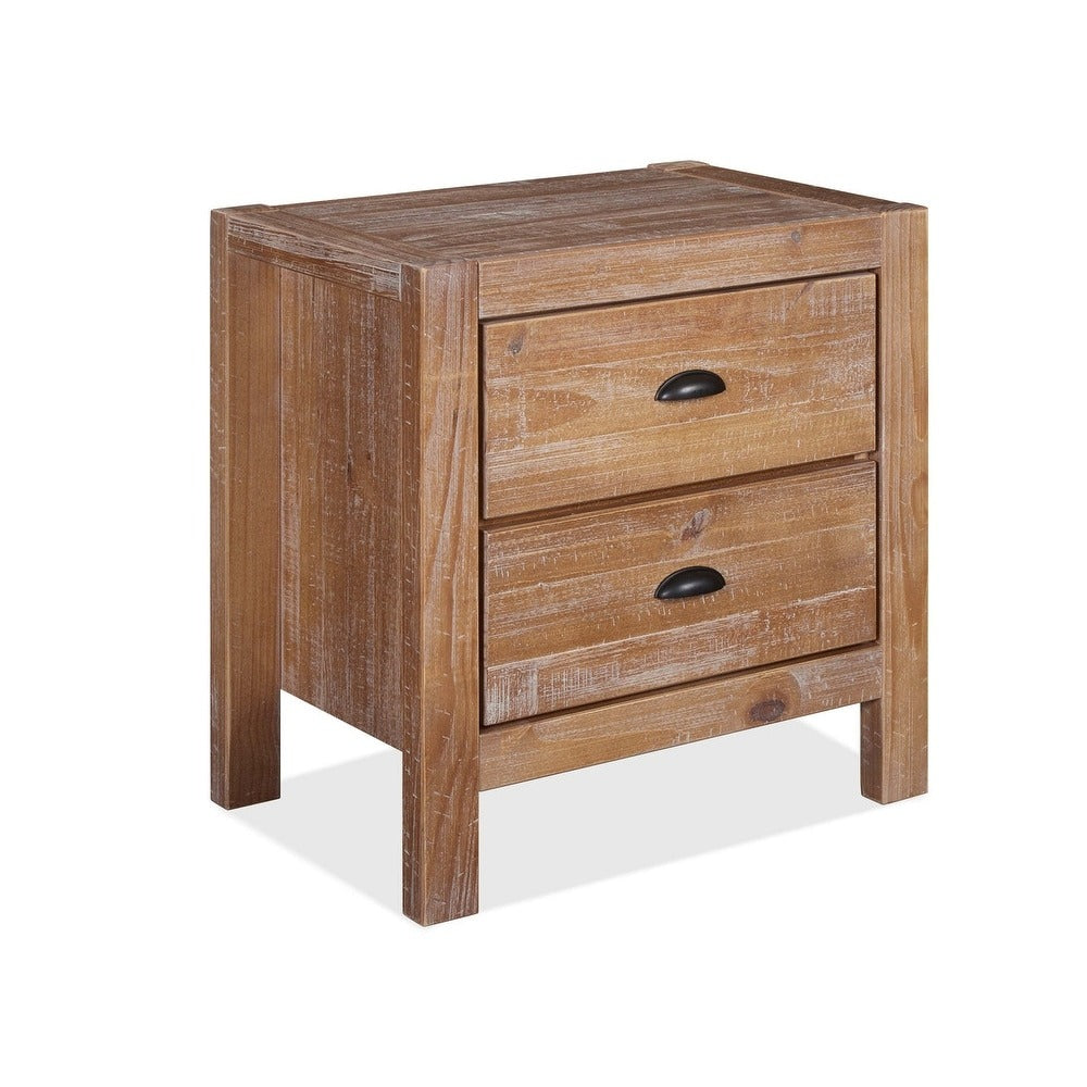 Montauk Solid Wood 2-drawer Nightstand