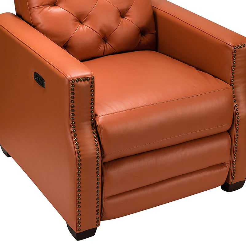 Carlota 31.5 Wide Genuine Leather Power Recliner